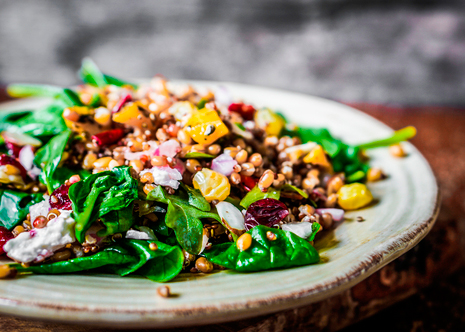 Tips voor een gezonde lunch, die precies groot genoeg is quinoa