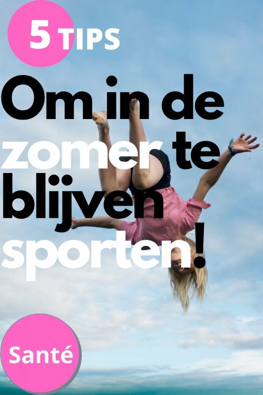 sporten in de zomer