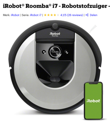 Roomba stofzuiger