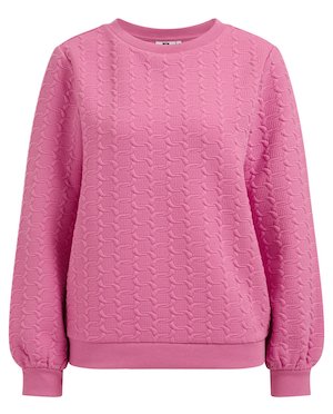 We Fashion Sweater Met Textuur Roze Roze 8720715261566