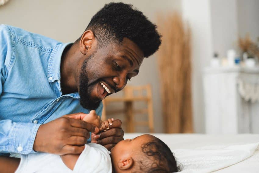 Vader Met Zijn Baby