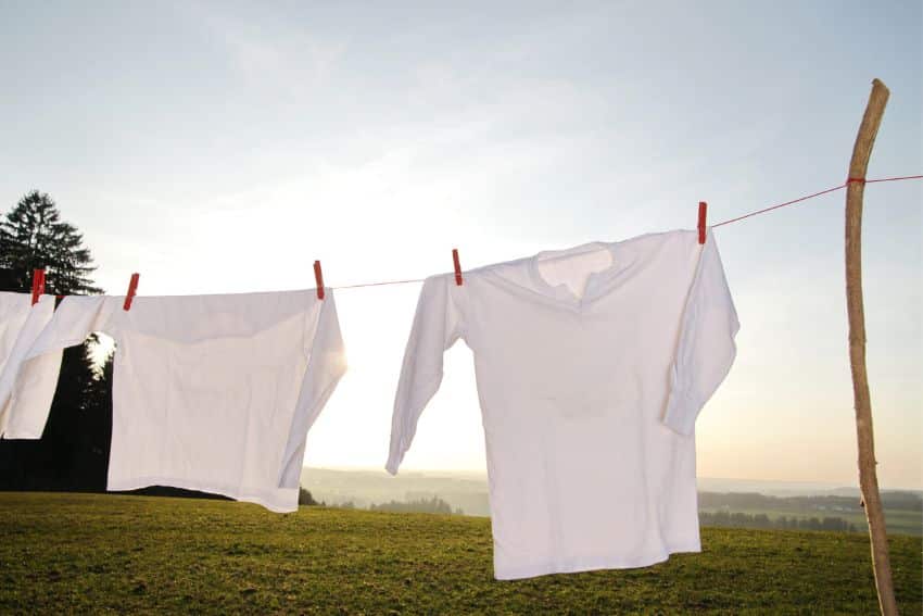 witte kleding, zweetvlekken