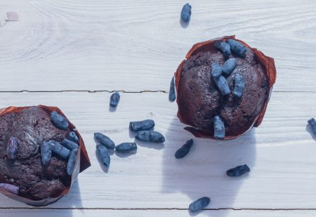 blauwe muffins